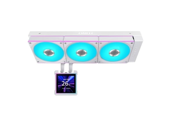 Lian Li Hydroshift II LCD-S 360 CL - Væskekjølesystem for prosessor - (for: LGA1700, LGA1851, AM4, AM5) - 120 mm - hvit