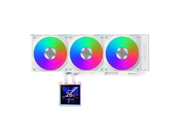 Lian Li Hydroshift II LCD-S 360 CL - Væskekjølesystem for prosessor - (for: LGA1700, LGA1851, AM4, AM5) - 120 mm - hvit