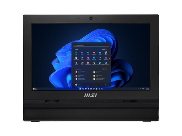 MSI PRO AP162T ADL-019DE - Alt-i-ett - N100 inntil - SSD 128 GB - NVMe - Gigabit Ethernet - Win 11 Pro - monitor: LED - svart