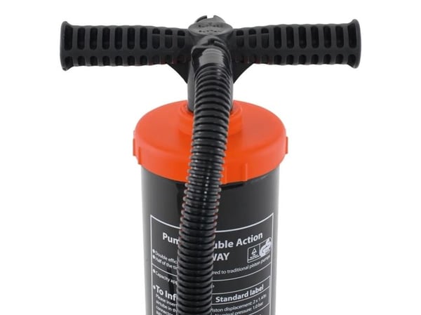 Easy Camp 680280, Luftpumpe (hånddrevet), Gummibåt, Svart, Oransje, 223 mm, 114 mm, 400 mm