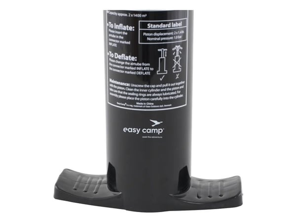 Easy Camp 680280, Luftpumpe (hånddrevet), Gummibåt, Svart, Oransje, 223 mm, 114 mm, 400 mm