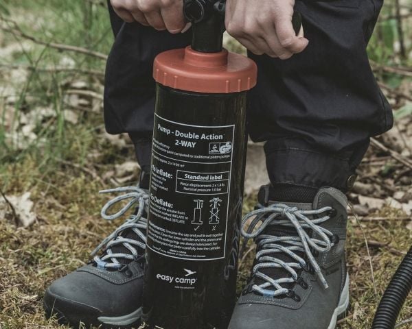 Easy Camp 680280, Luftpumpe (hånddrevet), Gummibåt, Svart, Oransje, 223 mm, 114 mm, 400 mm