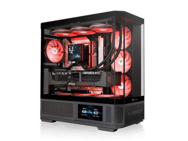 Thermaltake View 370 TG ARGB, Midi Tower, PC, Svart, ATX, EATX, micro ATX, Mini-ITX, SPCC, Härdat glas, Spela