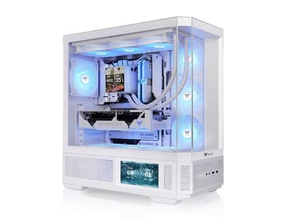 Thermaltake View 370 TG ARGB, Midi Tower, PC, Vit, ATX, EATX, micro ATX, Mini-ITX, SPCC, Härdat glas, Spela