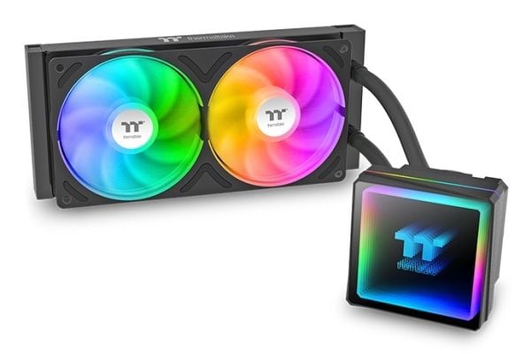 Thermaltake TH240 V3 ARGB, Alt-i-ett væskekjøler, 12 cm, 500 RPM, 2500 RPM, Svart