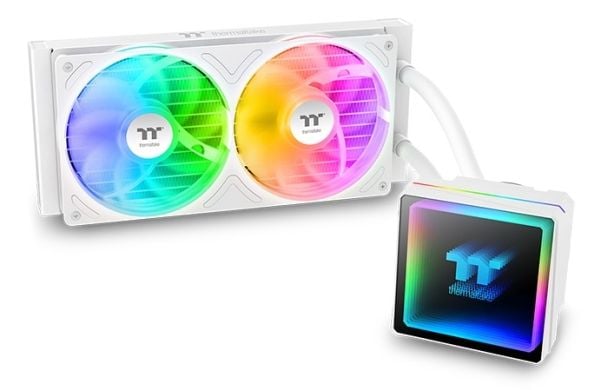Thermaltake TH240 V3 ARGB, Allt-i-ett vätskekylare, 12 cm, 500 RPM, 2500 RPM, Vit