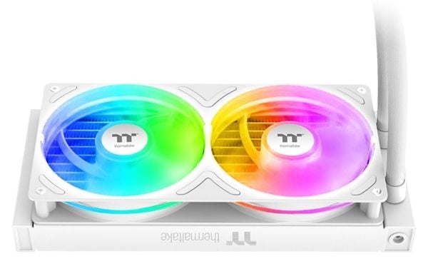 Thermaltake TH240 V3 ARGB, Alt-i-ett væskekjøler, 12 cm, 500 RPM, 2500 RPM, Hvit