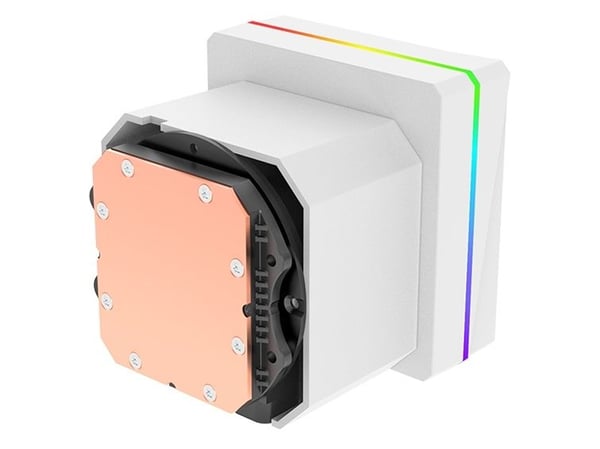 Thermaltake TH360 V3 ARGB, Alt-i-ett væskekjøler, 12 cm, 500 RPM, 2500 RPM, Hvit