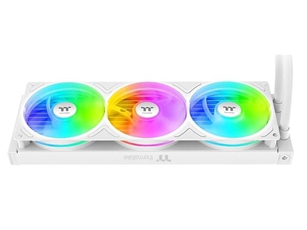Thermaltake TH360 V3 ARGB, Alt-i-ett væskekjøler, 12 cm, 500 RPM, 2500 RPM, Hvit