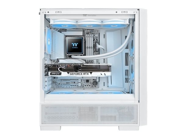 Thermaltake TH360 V3 ARGB, Alt-i-ett væskekjøler, 12 cm, 500 RPM, 2500 RPM, Hvit