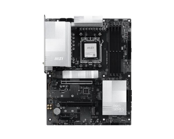 MSI PRO X870E-S EVO WIFI - Hovedkort - ATX - Socket AM5 - AMD X870E Chipset - USB-C 3.2 Gen 2x2, USB-C 3.2 Gen2, USB 3.2 Gen 2, USB 3.2 Gen 1, USB4...
