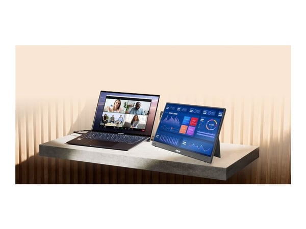 ASUS ZenScreen MB16NCG - LED-skjerm - 16" - portabel - 2560 x 1600 @ 155 Hz - IPS - 400 cd/m² - 1500:1 - HDR10 - 5 ms - USB-C - svart