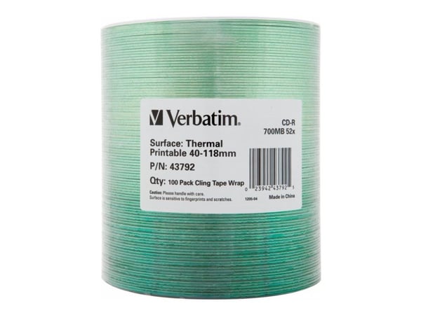 Verbatim CD-R 700 MB 52x 100 kpl (43792)