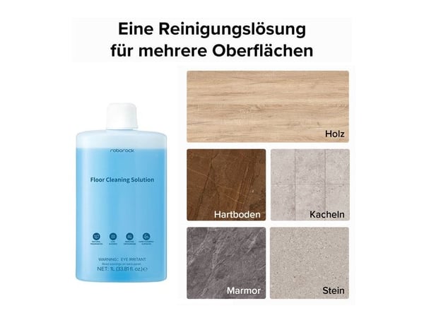 Roborock 6970995788198, Rengjøringsløsning, Robotstøvsuger, Blå, 1000 ml, Boks, 1 stykker