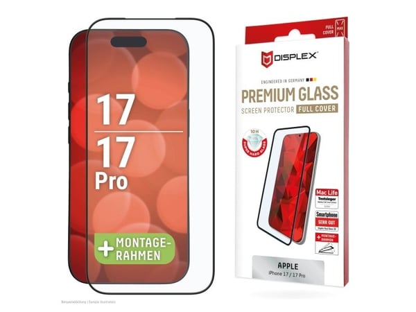 Displex 02159, Apple, iPhone 17 Pro/17, Støtbestandig, Støvresistent, Slagbestandig, Ripebestandig, Sjokkresistent, Gjennomsiktig, 1 stykker