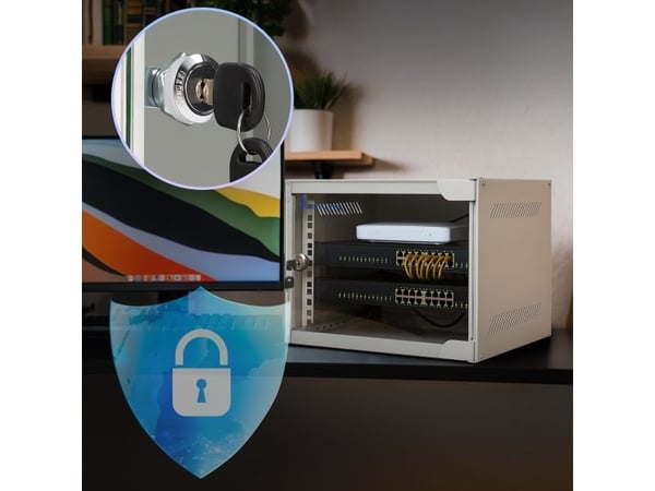 Extralink Lite 6U 10" 280X310 grå | rackskap | veggmontert