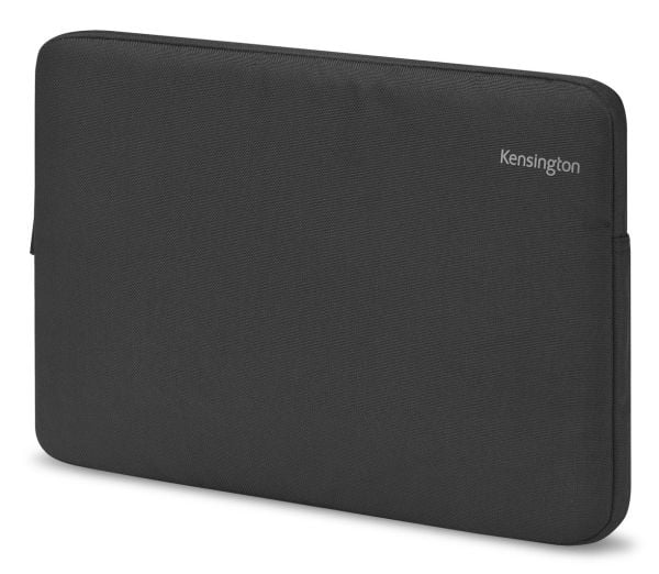 Kensington - Beskyttelsesmuffe for nettbrett / notebook - 100 % resirkulert 600D polyester - svart, grå - 14"
