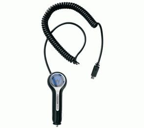 Motorola P513 microUSB-autolaturi musta mobiililaitteen laturi (P-513)