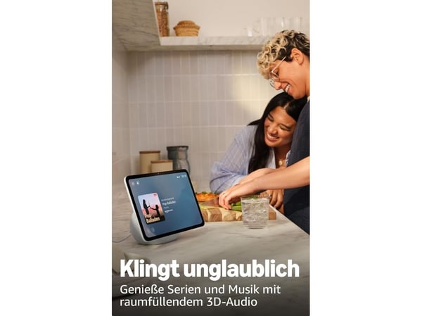 Amazon Echo Show 11, Amazon Alexa, Suorakulmio, Harmaa, Glacier White, Englanti, Espanja, 27,9 cm (11")