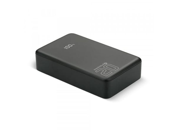 everActive EB-20QB powerbank, 20 000 mAh, 1x USB + 2x USB-C, 20W QC4+, LCD-display