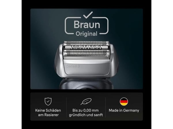 Braun Series 8 83 M, Barberingshode, 1 hoder, Svart, Rustfritt stål, 18 måned(er), Braun, Series 8
