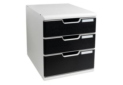 Exacompta MODULO Classic - Skuffskap - 3 skuffer - for A4 Plus (210 x 330 mm) - svart