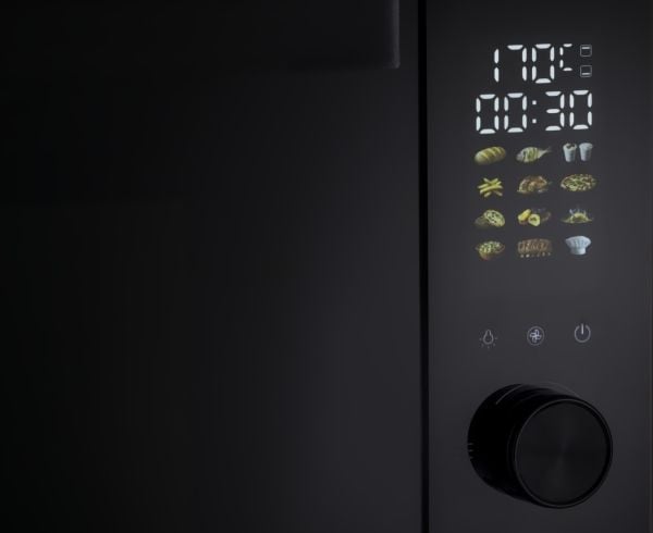Hisense HOM30AF, 30 l, 1800 W, Frittstående, Svart, Rotasjon, Berøringskontroll, 1800 W