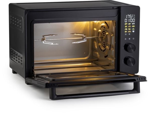 Hisense HOM30AF, 30 l, 1800 W, Frittstående, Svart, Rotasjon, Berøringskontroll, 1800 W