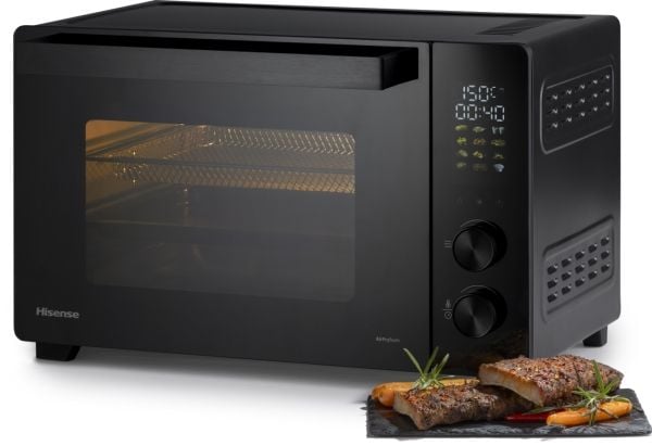 Hisense HOM30AF, 30 l, 1800 W, Frittstående, Svart, Rotasjon, Berøringskontroll, 1800 W