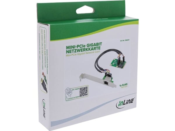 InLine 76622V, Sisäinen, Langallinen, PCI Express, Ethernet, 1000 Mbit/s