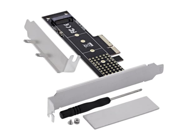 InLine 76619I, PCIe, M.2, Hankjønn, PCIe 3.0, -40 - 85 °C, -40 - 85 °C