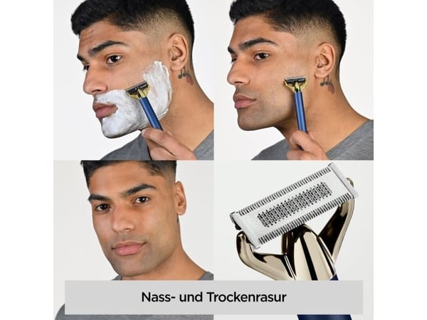 BaByliss Super- X Metal X-Blade, Barberingsmaskin, Blå, Metall, Titan, Knapper, 1 mm