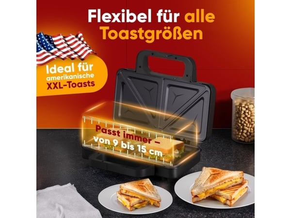 ProfiCook PC-ST 1315, Ruostumaton teräs, Ruostumaton teräs, 900 W, 220–240, 50/60 Hz, 1 kpl