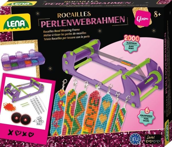 Lena 42722, Smykkesett til å lage armbånd for barn, 8 år, Flerfarget