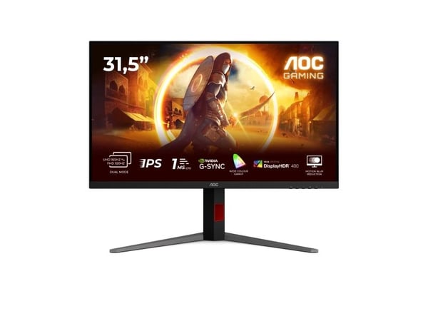 AOC G4 U32G4U, 80 cm (31.5"), 3840 x 2160 piksler, 4K Ultra HD, 1 ms, Svart, Rød