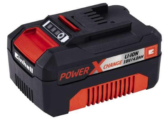 Einhell 4511396, Batteri, Lithium-Ion (Li-Ion), 4 Ah, 18 V, Einhell, Svart, Rød Einhell 4511396, Batteri, Lithium-Ion (Li-Ion), 4 Ah, 18 V, Einhell, Svart, Rød