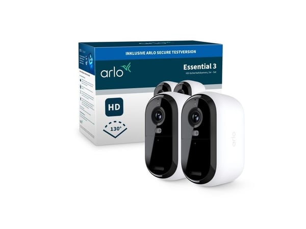 Arlo Essential - 3rd Generation - nettverksovervåkingskamera - utendørs - værbestandig - farge (Dag og natt) - 2 MP - 1920 x 1080 - 1080p, 720p - l...