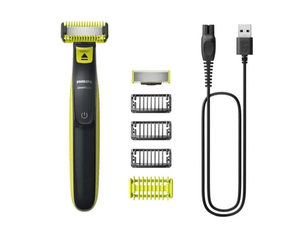 Philips Norelco OneBlade QP2824/10, Folieskjærerapparat, Grå, Lime, Batteri, Nikkelmetallhydrid (NiMH), 45 min, 8 t