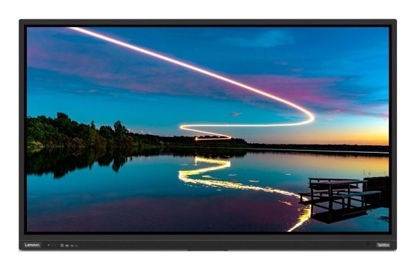 Lenovo ThinkVision T86 - LED-skjerm - 86" - stasjonær - berøringsskjerm - 3840 x 2160 4K @ 60 Hz - VA - 400 cd/m² - 4000:1 - HDR10 - 6.5 ms - 4xHDM...