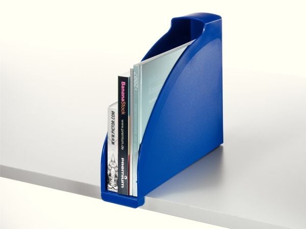 LEITZ ståperm Plus DIN A4 i polystyren, gul frost 70 mm, med gripefelt, høy forside - 1 stk (2476-00-10)