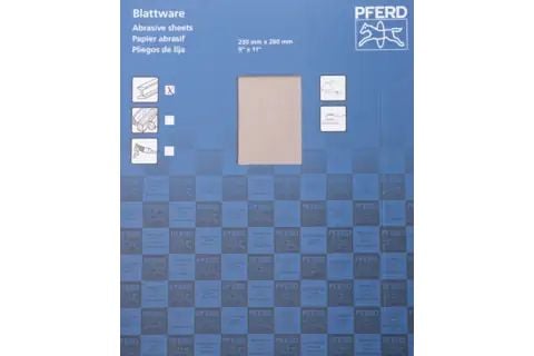 PFERD Paper-backed abrasive sheets ECO-AC, 50 stykker, P400