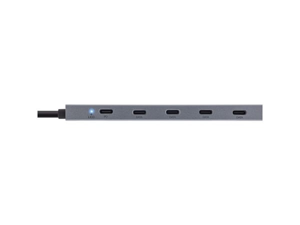InLine 35392E, USB Typ-C, USB Typ-C, 10000 Mbit/s, Grå, 100 W, 0,15 m