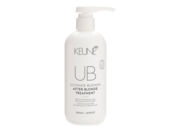 Keune UB After Blonde hårbehandling balsam for næring og farget hår 500 ml