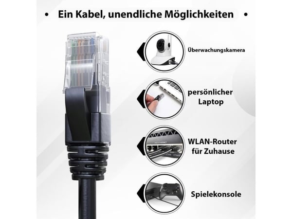 Inca ICAT6-500S, 500 m, Cat6, U/UTP (UTP), Sort
