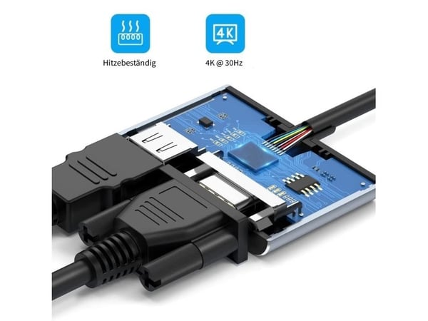 Inca ITPC-06TX, USB Type-C, HDMI, USB 3.0, USB Type-C, VGA, 5000 Mbit/s, 30 hz, 1920 x 1080 (HD 1080), 3840 x 2160, 1080p, 2160p