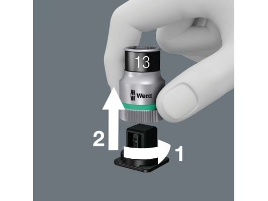 Wera Zyklop 8790 HMC HF 1 - Koppnøkkelsett - 10 deler - lengde: 37 mm