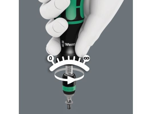 Wera 7400 Kraft form, 10,5 cm, Svart, Grønn