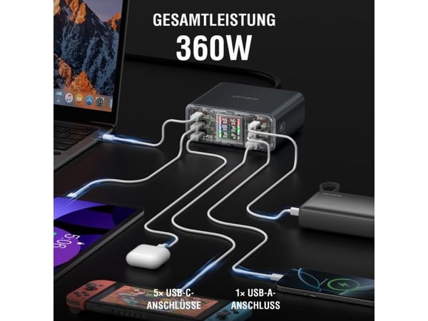 4smarts 540360, inomhus, AC, 1,5 m, Grå