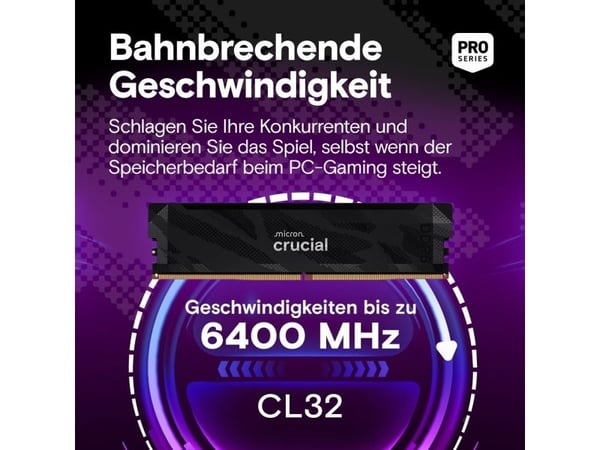 Crucial Pro OC 32GB kitti 2X16GB DDR5-64