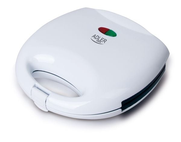 Adler Sandwichmaskin AD 301 750 W, Antall tallerkener 1, Antall bakverk 2, Hvit